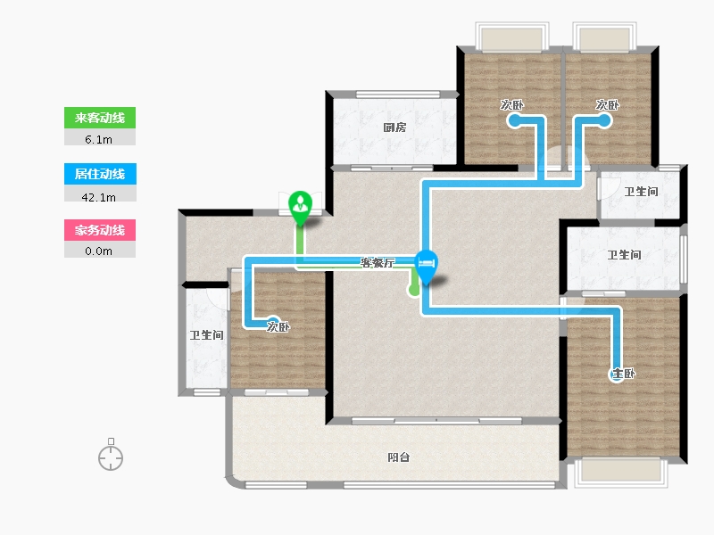 湖南省-长沙市-绿城凤起麓鸣-195.20-户型库-动静线