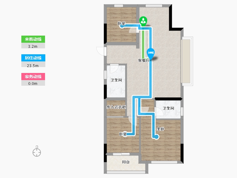 浙江省-杭州市-融悦天辰府-84.00-户型库-动静线