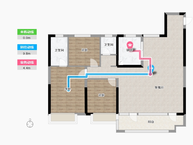 山东省-潍坊市-弘阳时光九樾-112.00-户型库-动静线