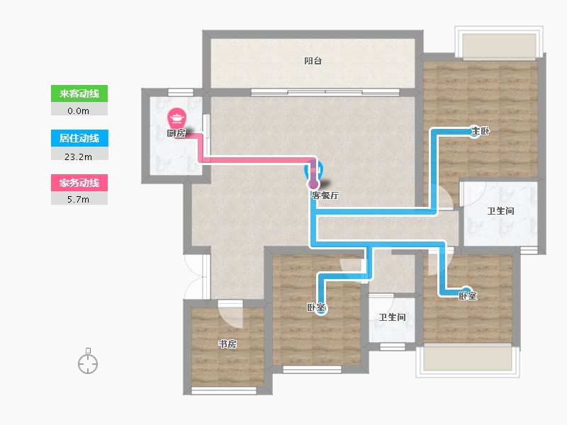 四川省-乐山市-祥和幸福里-97.09-户型库-动静线