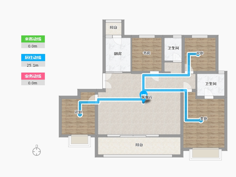 四川省-成都市-南山凌峯 峯域-130.00-户型库-动静线