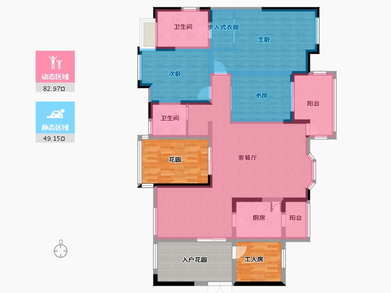 四川省-成都市-神仙树大院-158.20-户型库-动静分区