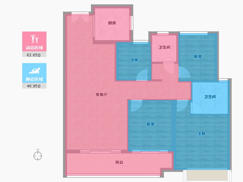 广东省-佛山市-灯湖首府-99.99-户型库-动静分区