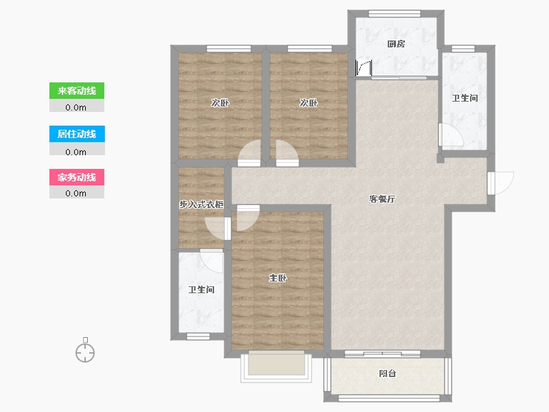 河北省-邢台市-锦苑小区-120.00-户型库-动静线