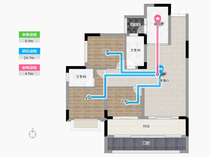 贵州省-黔南布依族苗族自治州-丰业江山樾-102.05-户型库-动静线