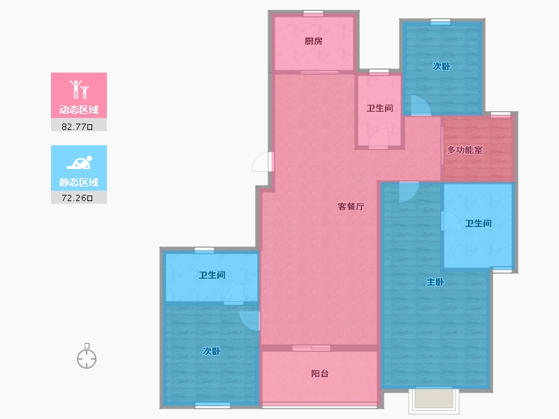 浙江省-杭州市-杭州国际金融中心-141.60-户型库-动静分区