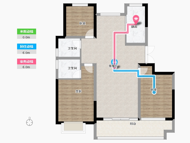 山东省-聊城市-冠县民生城市领秀-99.15-户型库-动静线