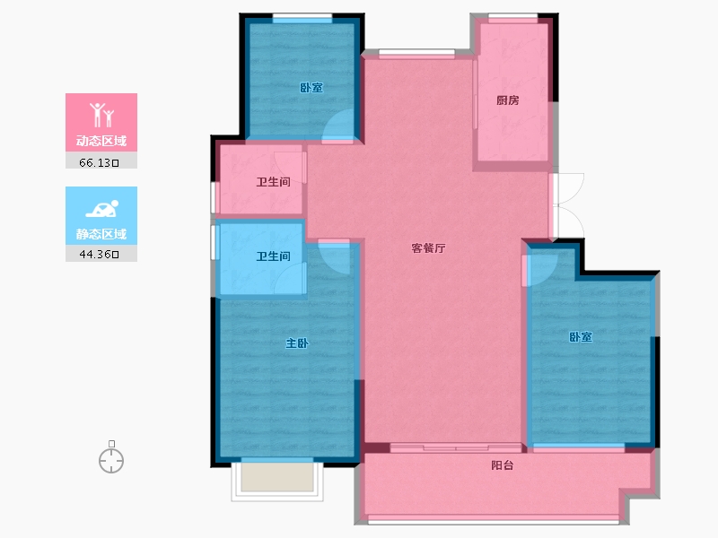 山东省-聊城市-冠县民生城市领秀-99.15-户型库-动静分区