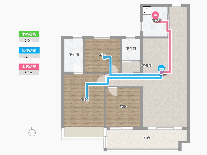 湖南省-衡阳市-华耀碧桂园十里江湾-97.00-户型库-动静线