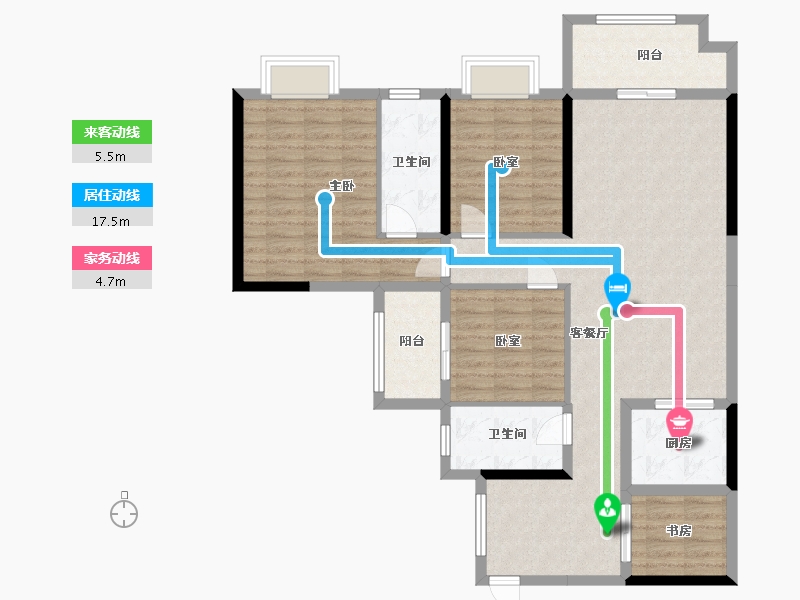 广西壮族自治区-柳州市-中房胜利小区-113.54-户型库-动静线