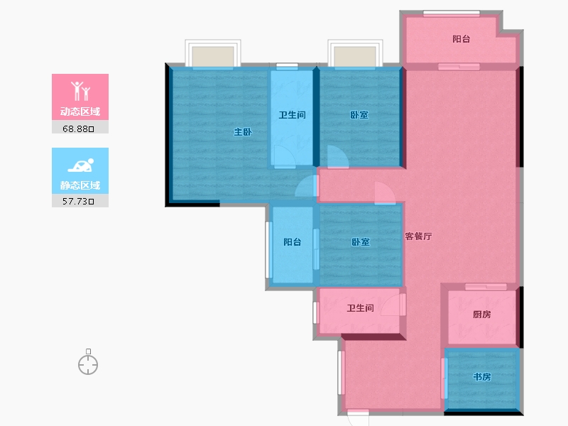 广西壮族自治区-柳州市-中房胜利小区-113.54-户型库-动静分区