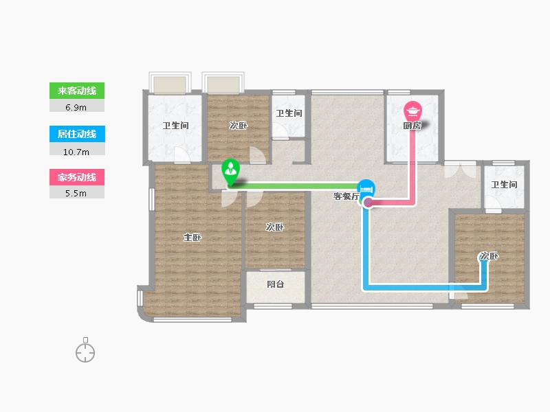 福建省-厦门市-建发五缘灏月-152.50-户型库-动静线