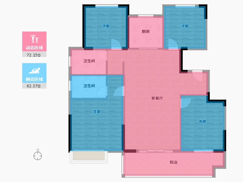 江苏省-盐城市-国投欧亚悦府-122.00-户型库-动静分区