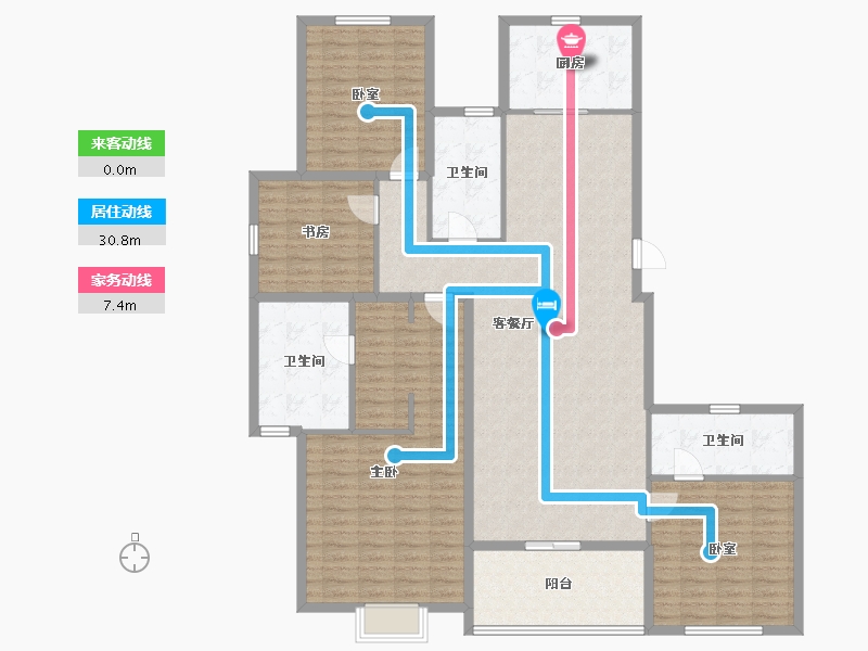 浙江省-杭州市-杭州国际金融中心-161.60-户型库-动静线