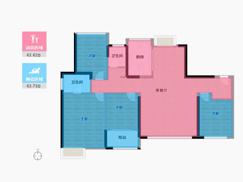 福建省-厦门市-建发五缘灏月-114.77-户型库-动静分区