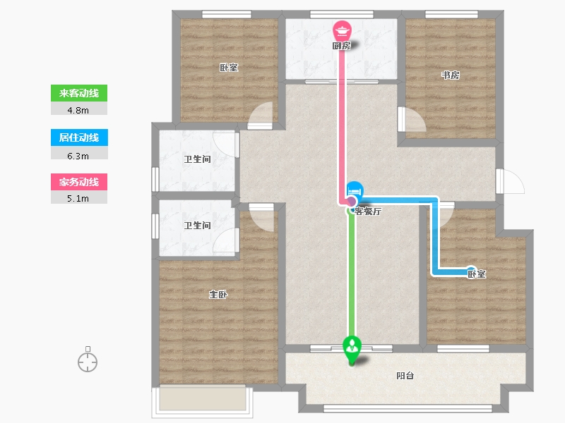 山东省-聊城市-谷山和园-123.41-户型库-动静线