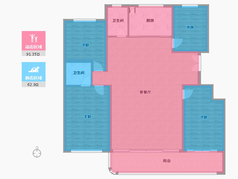 山东省-潍坊市-恒信东方名著-141.52-户型库-动静分区