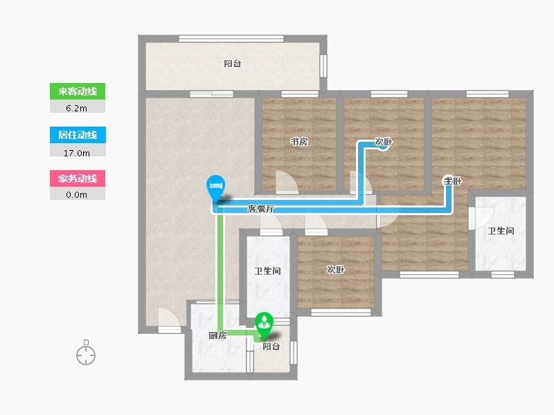 四川省-宜宾市-北辰·天骄-131.00-户型库-动静线