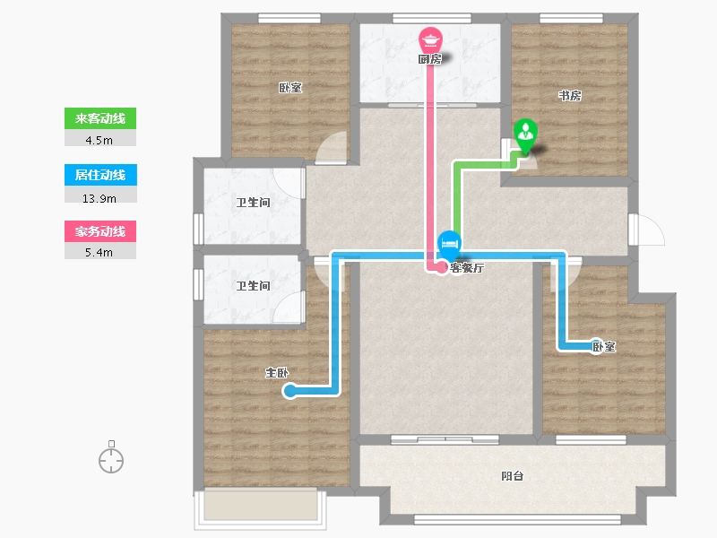 山东省-聊城市-谷山和园-122.94-户型库-动静线