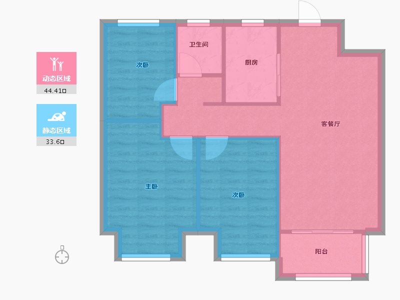 江苏省-无锡市-丁香名园-73.00-户型库-动静分区