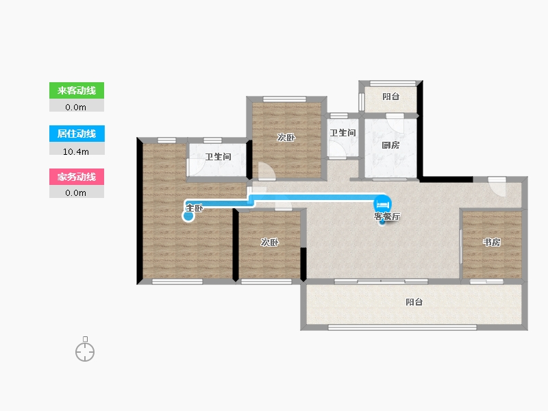 四川省-宜宾市-鲁能公馆-110.00-户型库-动静线