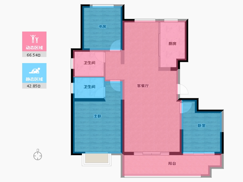 山东省-聊城市-泰和景园(东区)-98.31-户型库-动静分区