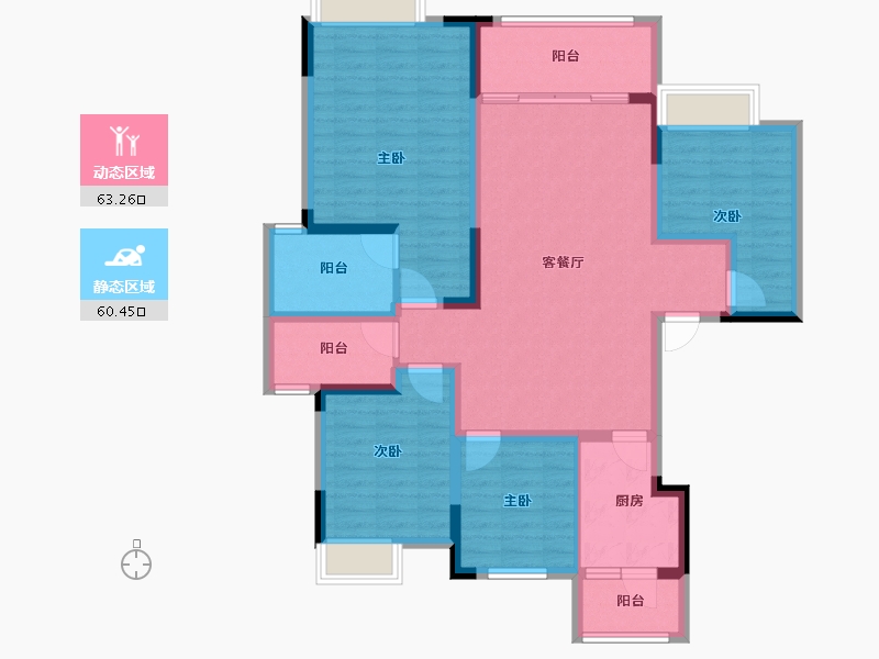 四川省-成都市-人居金云府-110.00-户型库-动静分区