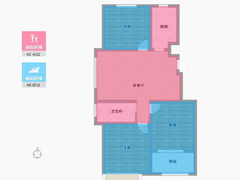 山东省-聊城市-谷山和园-81.12-户型库-动静分区