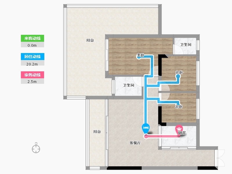 贵州省-黔南布依族苗族自治州-龙城悦玺公馆-102.40-户型库-动静线