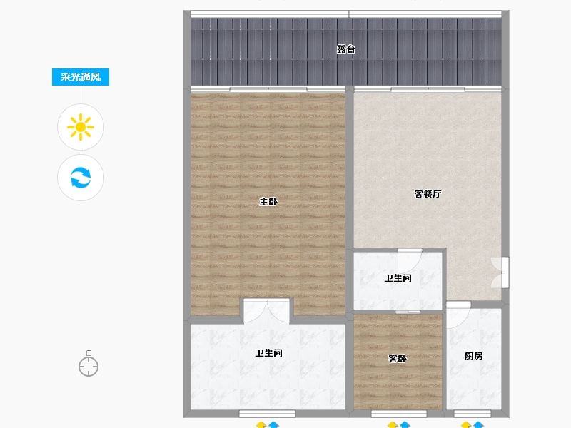 四川省-乐山市-在峨眉-120.50-户型库-采光通风