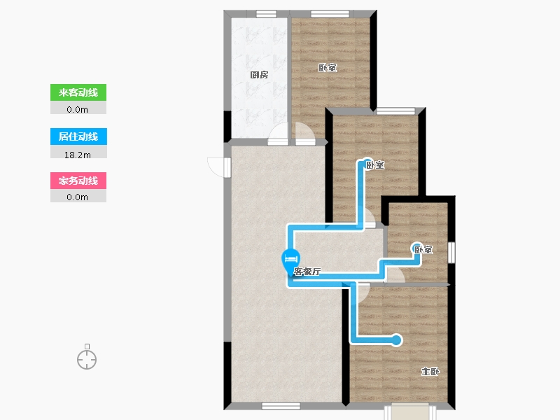 新疆维吾尔自治区-乌鲁木齐市-冶建悦珑湾-88.00-户型库-动静线