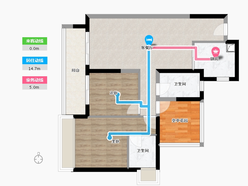 广东省-江门市-保利西海岸-74.56-户型库-动静线