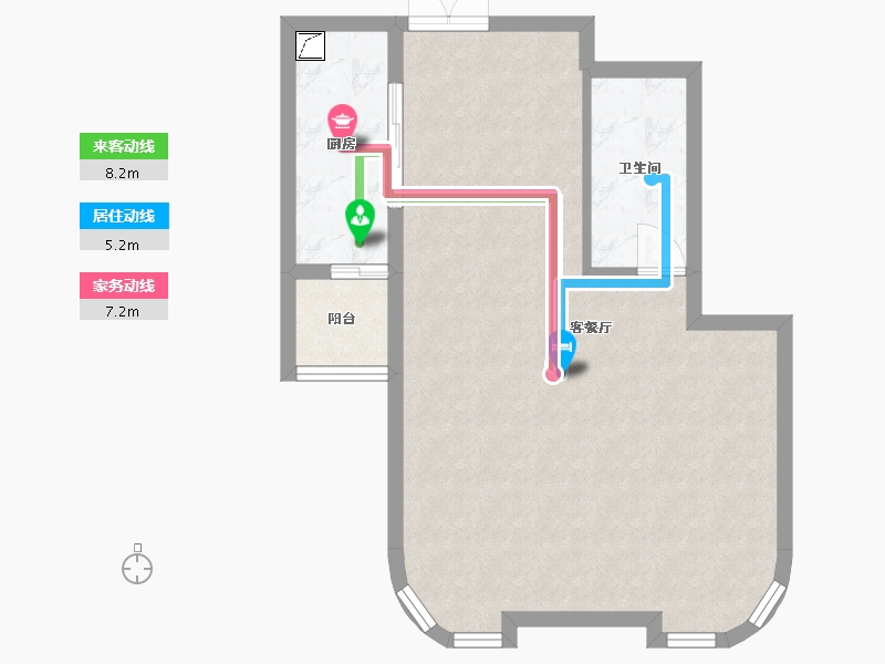 河北省-邯郸市-世嘉名苑1号院-32号楼-60.00-户型库-动静线