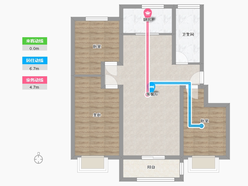 山东省-德州市-壹品原筑-97.00-户型库-动静线