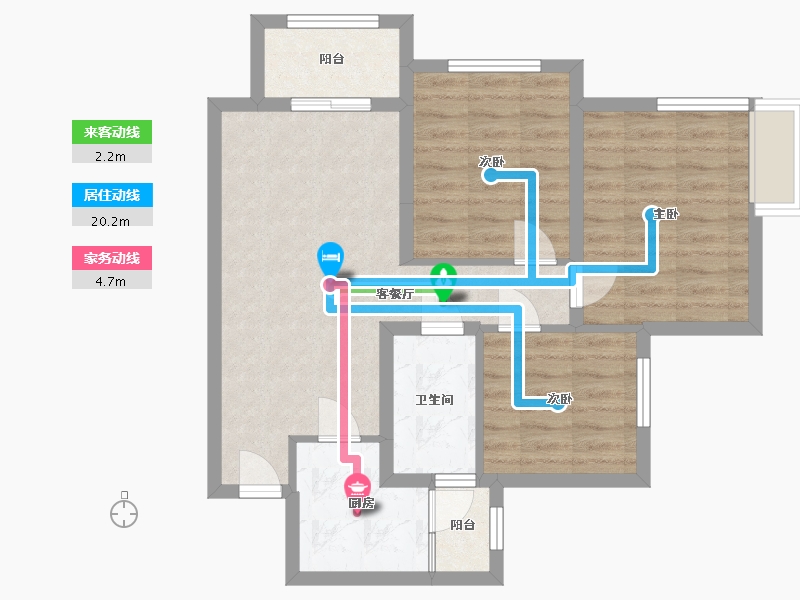 四川省-德阳市-保利广悦府-69.35-户型库-动静线