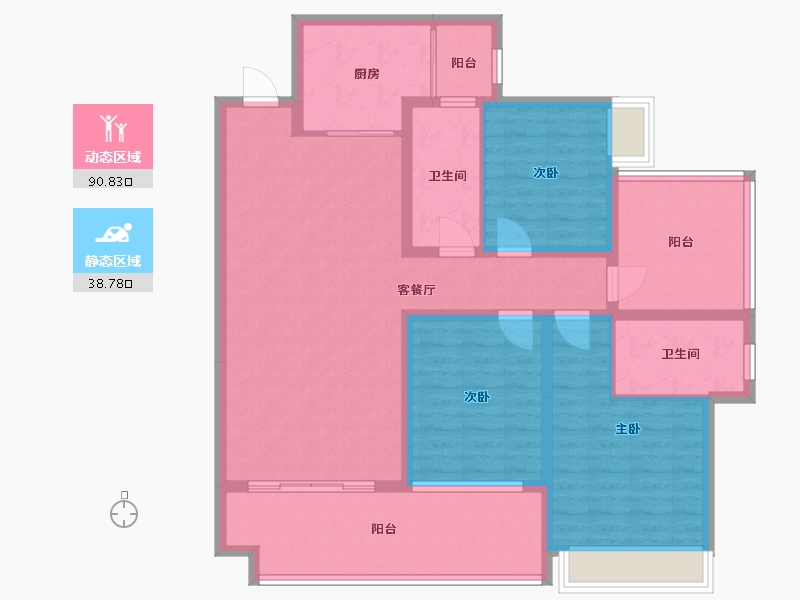 广西壮族自治区-玉林市-贵源城-115.60-户型库-动静分区