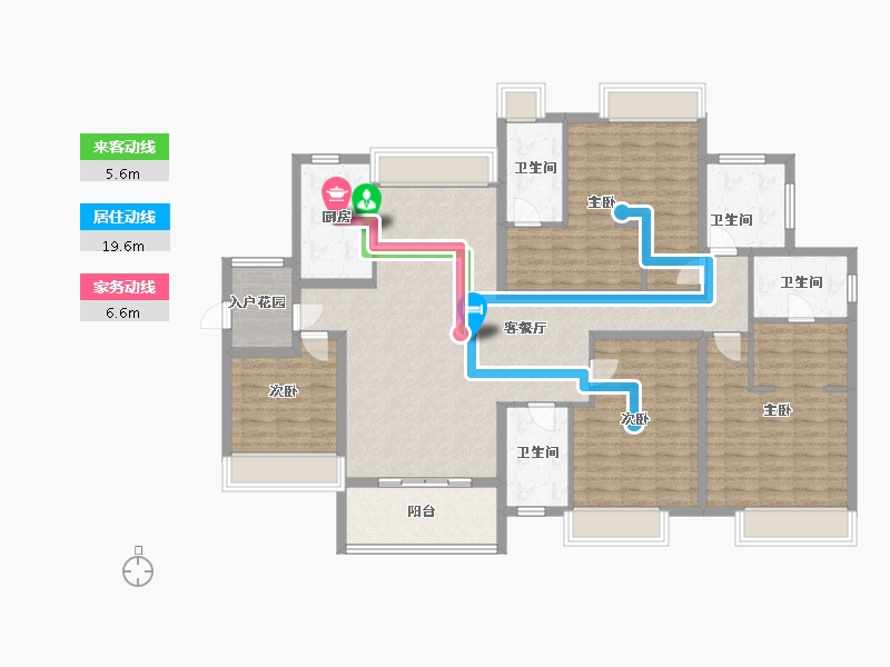 广东省-广州市-桐悦花园-150.00-户型库-动静线