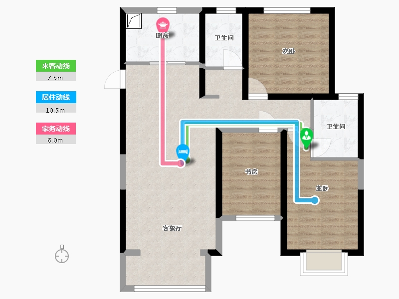 山西省-吕梁市-钰龙湾-100.00-户型库-动静线