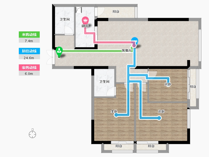 河南省-郑州市-金成时代广场-110.00-户型库-动静线