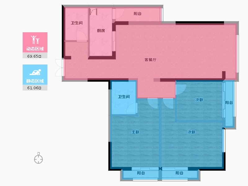 河南省-郑州市-金成时代广场-110.00-户型库-动静分区