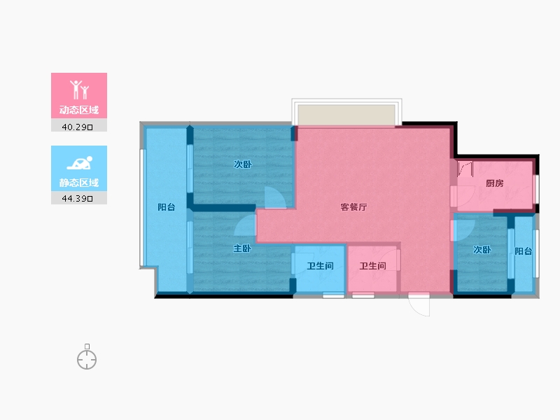 浙江省-嘉兴市-华梦锦园-93.00-户型库-动静分区