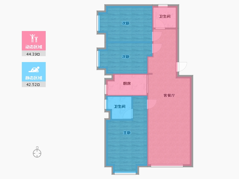 山西省-太原市-万科时代之光-82.88-户型库-动静分区