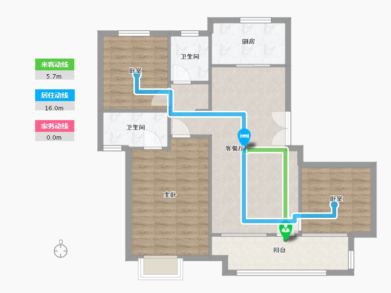 山东省-青岛市-海尔云玺-89.00-户型库-动静线