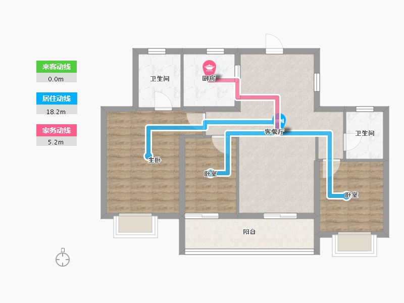 浙江省-杭州市-西房良语云缦-81.61-户型库-动静线