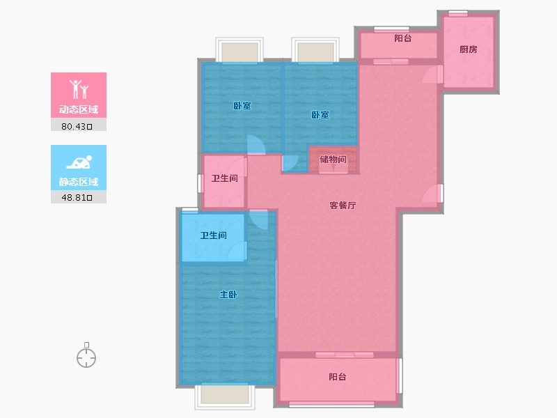 福建省-福州市-澳前安置小区-117.90-户型库-动静分区