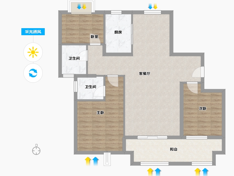 江西省-上饶市-东投金麟府-93.24-户型库-采光通风