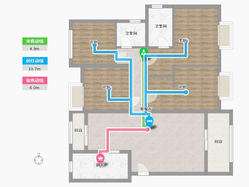 湖北省-宜昌市-国宾1号-110.00-户型库-动静线