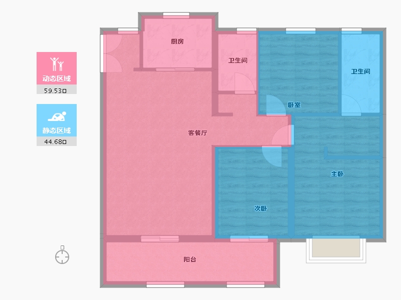 河北省-邢台市-天一湾-102.00-户型库-动静分区