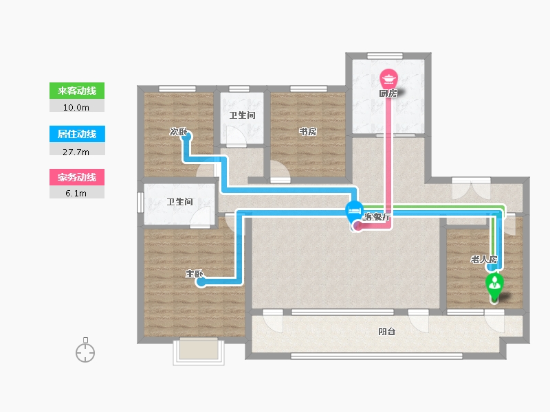 山东省-潍坊市-中南林清月-126.40-户型库-动静线