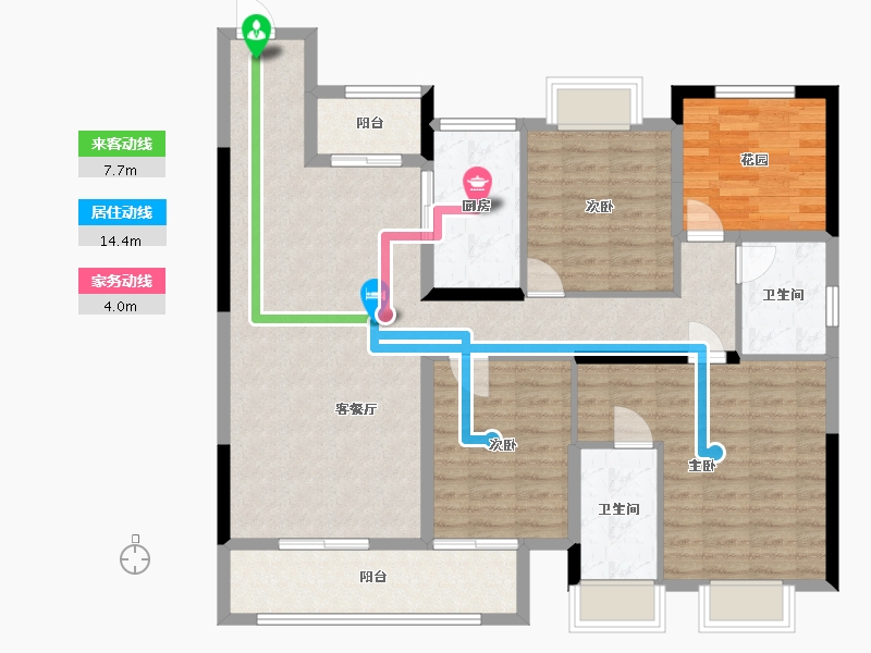 湖南省-长沙市-旭辉国宸府-135.00-户型库-动静线